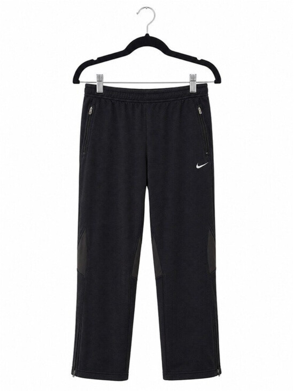 Nike Team Women's Track Pants Small Black Ankle Zip Pocket Zip Training Pants